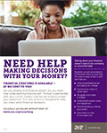 An image of the Financial Coaching Flyers.