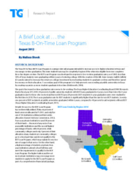 A Brief Look At…The Texas B-On-Time Loan Program